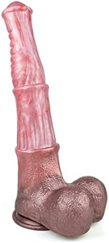 Frrdei Lifelike Giant Silicone Dildo 13.87In Huge Horse Dildo With Suction Cup Super Big Size Large Realistic Dildos Adult Sex Toys Shop - Brown L