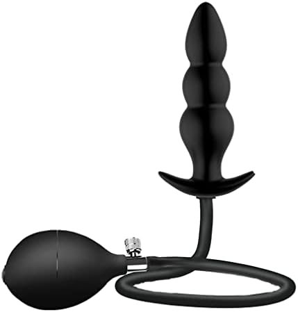 Baiwang Inflatable Butt Plug Silicone Anal Sex Toys 30Cm10Cm Black - Image 3
