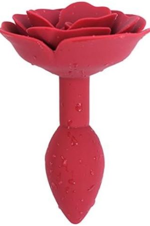 Kesyoo Flower Anal Butt Plug Soft Inflatable Penises Plug Anal Dildo Anal Trainer Toy Anal Rose Flower Massager For Adults