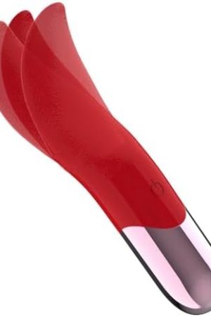 Rose Toy Realistic Tongue Vibrator For Women Clitoral G Spot Licking Stimulator Nipple Massage Butt Breast Vibrators With 10 Powerful Vibration Modes Waterproof Rechargeable Adult Sex Toy (Yellow)