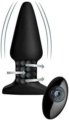 Rimmers Rippled Rimming Plug With Remote, Model I, Black
