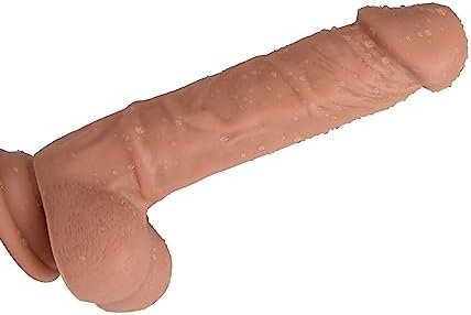 8 Inch Realistic Dildo Sex Toy For Women,Body-Safe Material With Strong Suction Cup For Hands-Free Play, Vlatne Dildo With Balls Lifelike Fake Penis G Spot Stimulator