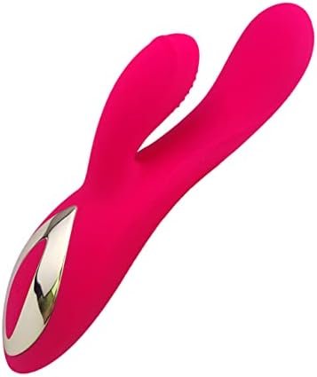 Leseox Clitoris Rabbit Vibrator, Dual Motors With 10 Vibration Modes, Waterproof And Rechargeable Dildo Massager For Clitoral G-Spot Vaginal Anal Stimultion, Adult Sex Toys For Women Couples (Rose)
