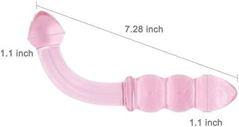 Bent Pleasure Wand G-Spot Dildo Transparent Anal Butt Plug For Men Women - Image 3