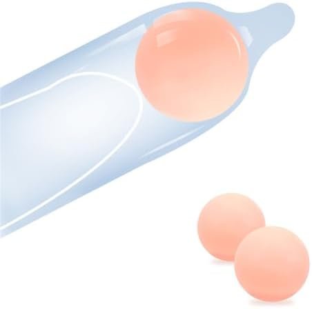 2 Pcs Reusable Silicone Penis Extender Beads For Male Penis Enlargement Condom Balls Adult Sex Toys Accessories Soft Flesh Cock Extension