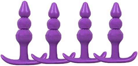 Silicone Anal Plug,Silicone Anal Sex Toys For Beginners,Silicone Anal Plug Set For Adult Men And Women Sex Pleasure Anal Trainer Toys For Adult Women,Men And Couples (4 Pcs)