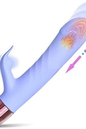 Eupher Pulsating Rabbit Vibrator, Magnetic Rechargeable G Spot Clitoral Dildo Vibrator With 107โ Heating & 9 Thrust Pulsating & 9 Vibrating & 3 Hitting Vaginal Anal Stimulator Adult Sex Toy