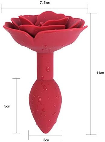 Kesyoo Flower Anal Butt Plug Soft Inflatable Penises Plug Anal Dildo Anal Trainer Toy Anal Rose Flower Massager For Adults - Image 3