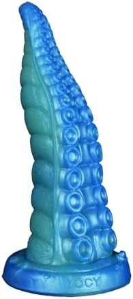 Suction Soft Silicone Made Tentacle Dildo Anal Plug Multi Color Colorful Octopus Fantasy (L) - Image 2
