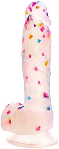 7.6 Inch Colorful Liquid Realistic Dildos, Human Safety Material,Medical Silicone, With Powerful Suction Cups, Suitable For Women/Men/Gay, Adult Toys For Women Or Beginer