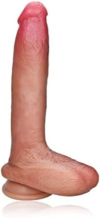 Realistic Dildo With Strong Suction Cup For Hands-Free Play 8.66" Silicone Penis Cock Dong With Vivid Glans Veins Adult Sex Toys For Women Masturbation