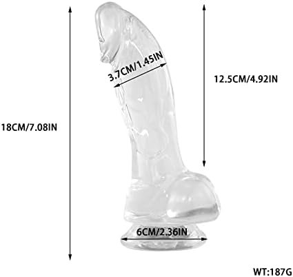 Shkanla Realistic Purple Dildo, 7.87 Inch G Spot Dildo With Strong Suction Cup For Hands-Free Play, Soft Small Jelly Dildo Adult Sex Toy For Women Men Beginners Couple Anal Plug Sensory Toys - Image 2