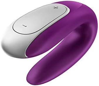 Satisfyer Double Fun Couples Vibrator With App Control And Wireless Remote - G-Spot And Clitoral Stimulation, Partner Toy, U-Shape - Compatible With Satisfyer App, Waterproof, Rechargeable (Black)