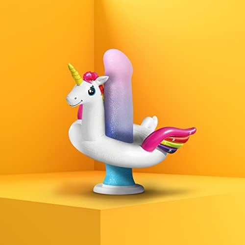 Blush Avant D17 Lucky - Unicorn Fantasy Soft Purio™ Platinum Silicone Dildo - 8 Inch Long - Ultrasilk Smooth - Strap On Compatible Suction Cup Base For Hands Free Play - Sex Toy For Women - Image 3