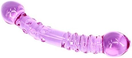 Eastern Delights 7 Inches Glass Dildo Double Ended Pleasure Wand, Light Purple - Image 3