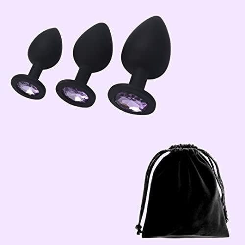 Personal Massage 3Pcs Silicone Butt Plugs Anal Sex Toys Kit For Starter Beginner Men Women Couples - Image 2