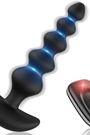 Vibrating Anal Plug, Dovelo Prostate Massager Anal Strong Vibrator 16 Vibration Modes Anal Sex Toy With Remote Control, Vibrating Anal Beads Plug For Men, Women And Couples