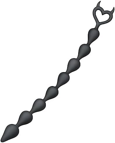 Silicone Anal Beads Anal Chain With 8 Balls And Heart-Shape Pull Loop Butt Plug Anal Training Sex Toys Prostate Massager G-Spot Stimulator For Men Women Couples Romi