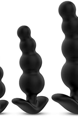 Silicone Anal Beads Butt Plugs, Anal Trainer With 3 Different Size,Anal Training Sets For Beginners Advanced Users,Pack Of 3 Prostate Sex Toys