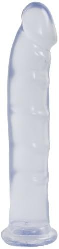 Doc Johnson Jelly Jewels - 8 Inch Dildo W/O Balls - 8" Long And 1.5" Long - Suction Cup Base - Great For Beginners And Deep Throat Training - Diamond