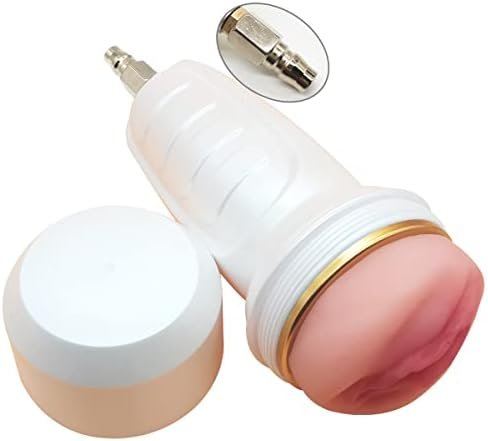 Anmooee Male Masturbators Big Cup With Vac-U-Lock Adapter For Sex Machine Automatic Thrusting Lifelike Pocket Pussy Cup Sucking Adult Sex Toy(S1B)
