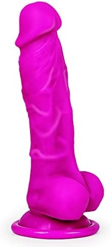 Realistic Dildo Toys For Women: 7.1 Inch Liquid Silicone Dildo With Suction For G-Spot Hands-Free Play, Purple Soft Anal Dildo Lifelike Small Penis For Men, Adult Sex Toy For Women And Couple