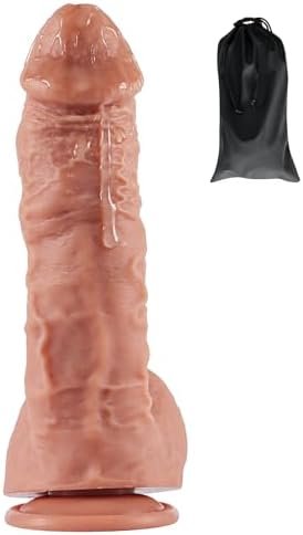 Big Thick Huge Dildo,6.5'' Girth 9'' Length Realistic Premium Silicone&Waterproof Storage Bag,Big Penis Adult Sex Toys G-Spot Giant Dick Cock Strong Suction Cup For Hand-Free