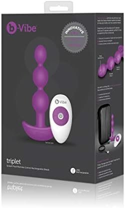 Bvibe – Triplet Anal Vibrating Beads, Usb Rechargeable, Splash Proof, Remote Control, Anal Beads For Adult Men And Women, Adult Pleasure Toys, Hypoallergenic, Phthalate Free, Latex Free (Black) - Image 2