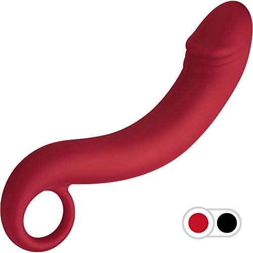 Forto F-19 6.9 Inch Silicone Prostate Plug. Realistic Silicone Straight-In Anal Plugs Prostate Massage Sex Toys For Beginners Experienced Users Anal Plug For Vaginal G-Spot (Silicone - Red) - Image 2