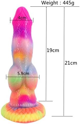 Big Realistic Dragon Dildo Half Dog Half Human Dildo With Hands-Free Suction Cup, 8.26" Thick Pink Silicone Animal Plug Anal Toys For Women And Men Couples - Image 2