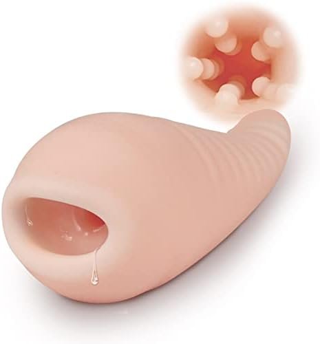 Fishmouth Sucking Extrusion Male Masturbator Stroker, Portable Anal Sex Doll Pussy Ass With Vagina Textured Blowjob For Men Masturbation Oral Sex Handjob Glans Training Tool