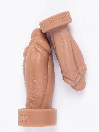 Realistic Triple Dildo - Versatile Pleasure For Solo Or Partner Play - Platinum Silicone Material, Body-Safe Material, Waterproof - Suitable For All Genders - Discreet Packaging (Flesh) - Image 2