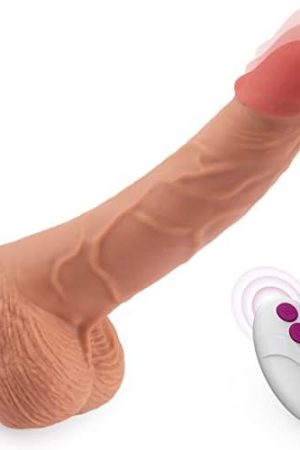 Thrusting Dildo Vibrator Sex Toys For Women, Vibrator Adult Sensory Toys Realistic Vibrating Dildos With 5 Thrusting & Rotating Actions 7 Vibrations, Sex Toys For Women And Men Anal Play 7.5 Inch