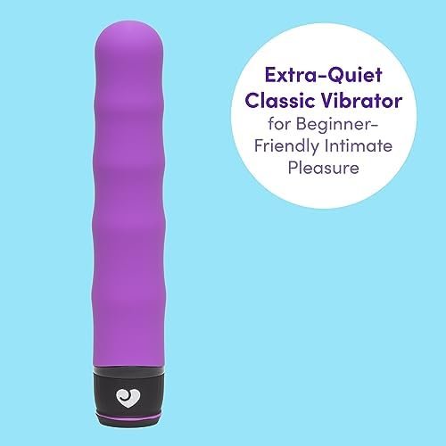 Lovehoney Silencer Vibrator - 7 Inch Vibrator For Women - Multispeed Quiet Vibrator - Rounded Tip & Wavy Shaft For Stimulation - Waterproof - Purple - Image 2