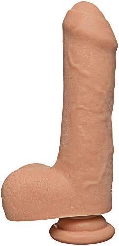 Doc Johnson The D - Uncut D - 7 Inch With Balls - Ultraskyn - 7" Long And 1.75" Wide - Suction Cup Base - O-Ring Harness Compatible Dildo, Vanilla - Image 3