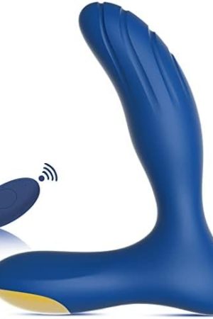 Waterproof Vibrating Prostate Massager For Beginners, Personal Anal Toy P Spot Vibrator With Remote Control For Hands Free Play, Rechargeable Butt Plug With 10 Vibrations