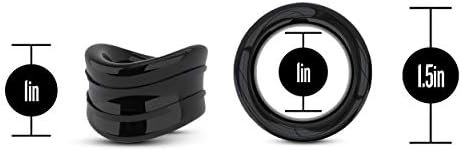 Blush Stay Hard Beef Ball Stretcher Snug Male Enhancement Ring, Sex Toy For Men, Sex Toy For Couples, Black - Image 3