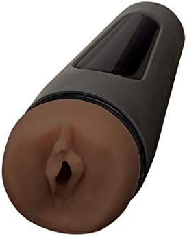 Doc Johnson Main Squeeze - The Original Pussy - Squeeze Plate For Precise Pressure - Twist End Cap To Control Suction - Discreet Premium Stroker - Male Masturbator - Chocolate