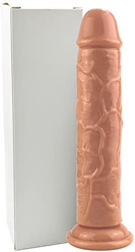 Realistic Dildos 8.5 Inch Adult Sex Toys For Women Huge Dildo Feels Like Skin With Suction Cup - Hands-Free Play Realistic Penis For G-Spot Stimulation Dildos Anal - Dark Salmon