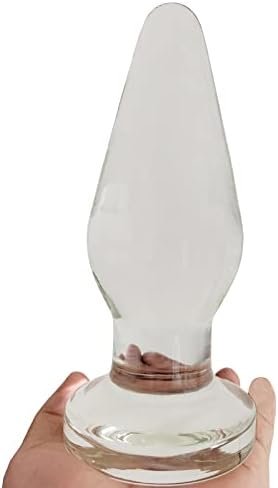 Aptitan 7.8 Inch Huge Glass Butt Plug Large Crystal Anal Plug Bum Pleasure Anal Trainer Anal Expander Sex Toy