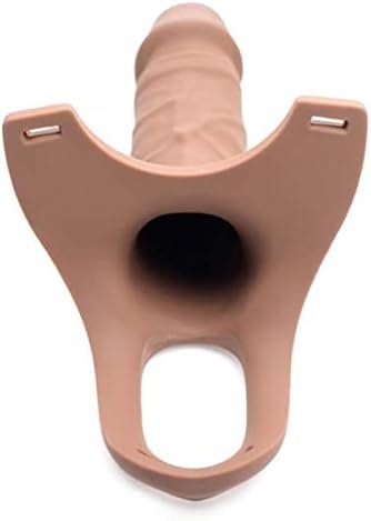 Hollow Silicone Dildo Strap-On - Flesh - Image 3