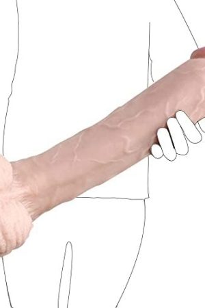 16.14 Inch Oversize Realistic Dildo Huge Dildo 3 Inch Wide Massive Adult Toy For Women Couple(Skin)