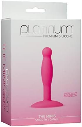 Doc Johnson Platinum Premium Silicone - The Minis - Smooth - Small - 3.3 In. Long And 0.7 In. Wide - Butt Plug - Petite Anal Toy - Great For Beginners - Black - Image 2