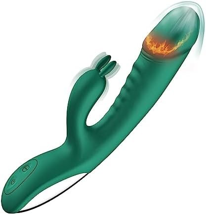 Realistic Dildo Vibrator Sex Toys For Women Clitoral Vibrator With Heating 10 Powerful Vibration Stimulator Adult Toys Female'S Sex Pleasure G Spot Vibrating Sex Toy For Couples Rabbit Vibrators Green