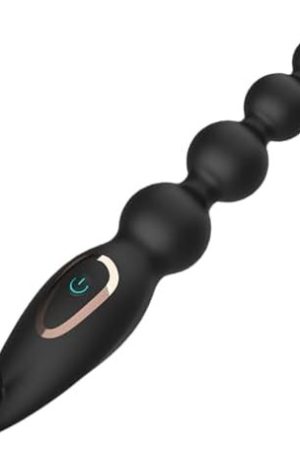 Vibrating Beads Butt Plug Prostate Massager Anal Vibrator With 7 Vibration Modes