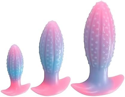 Dildos Luminous Anal Dildo Anal Plug Realistic Liquid Silicone Dildo 4.53 Inch Big Huge Anal Dildo Sex Toys For Women And Men