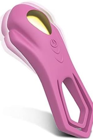 Vibrating Cock Ring With Double Ring, Vibrating Silicone Penis Ring For Male Longer Lasting Erection Enhancing, Rechargeable Waterproof And Powerful, Sex Toy For Couples Pleasure (Black1)