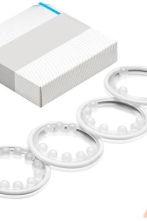 Penis Enlarger Ring Set, Jannsk With 4 Different 3D G Spot Bead Cock Ring Ultra Soft Stretchy Penis Adult Sex Toys For Men Couple