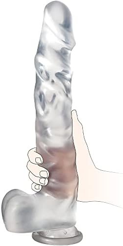 13In Huge Clear Dildo,Realistic Dildo With Big Thick For Advanced Users,G-Spot Dildo With Strong Suction Cup For Hands-Free Play,Realistic Penis Anla Dildo For Anal Play,Big Size Adult Sex Toy…