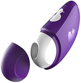 Romp Free Clitorial Sucker - Pleasure Air Clit Stimulator With 10 Intensity Levels - Clitoral Suction Toy With Travel Cover - Waterproof Adult Sex Toy - Purple